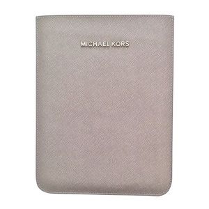 MICHAEL KORS Gray Saffiano Leather iPad Mini Padded Sleeve /Pouch /Case /Cover